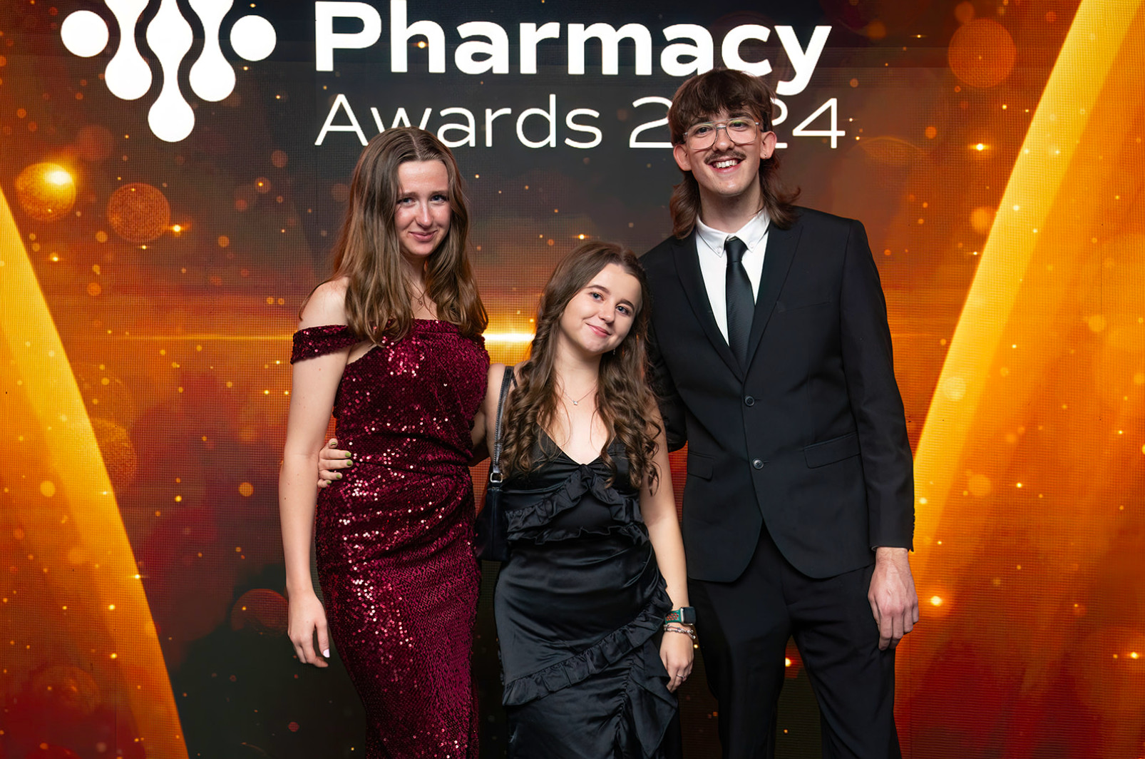 A picture of myself and 2 other short-listed nominees from Cardiff University.